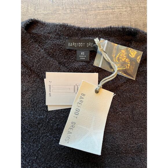 Barefoot Dreams Women's CozyChic Lite Pullover w/ Straight Leg Pant Set, Blk, XS - Picture 6 of 14